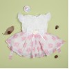 Cute Flower Pink Lace Dress For 22'' Reborn Baby Doll Girl