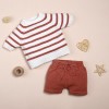 Cute Brown Stripe Suit For 22'' Reborn Baby Doll Girl/Boy
