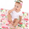 Adorable Baby Swaddle Blanket And Headband Set