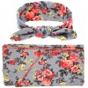 Adorable Baby Swaddle Blanket And Headband Set