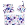 Adorable Baby Swaddle Blanket And Headband Set
