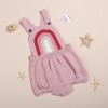 Sweet Knitted Sling Rainbow Jumpsuit For 22'' Reborn Baby Doll Girl