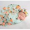 Adorable Baby Swaddle Blanket And Headband Set