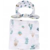Adorable Baby Swaddle Blanket And Headband Set