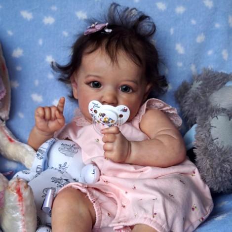 22'' Reborn Baby Doll Girl Melody, Real Life Dolls Toy With Coos And 